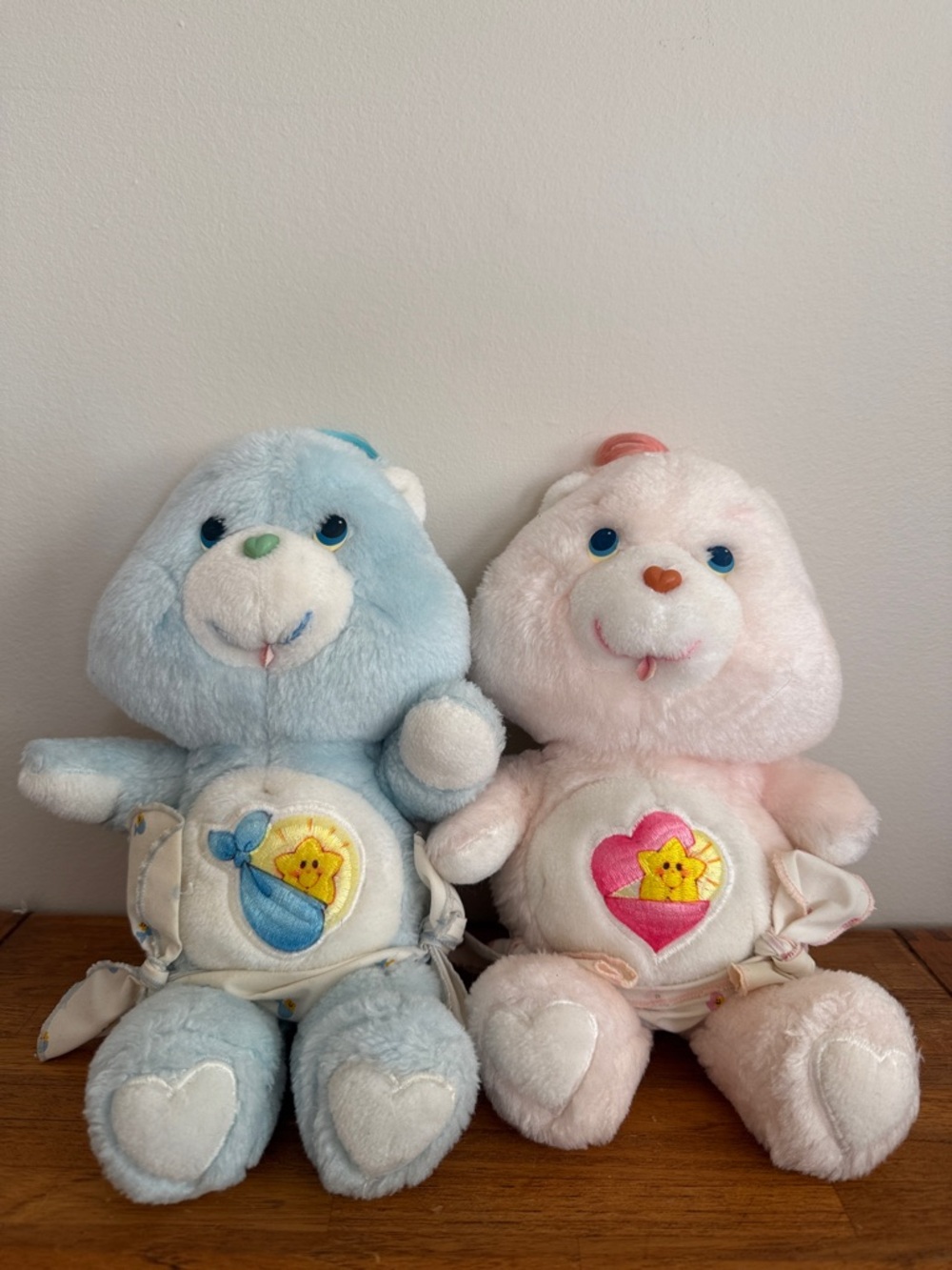 Vintage Care Bear set of 2 - Baby hugs and Baby tugs - Kenner 1983